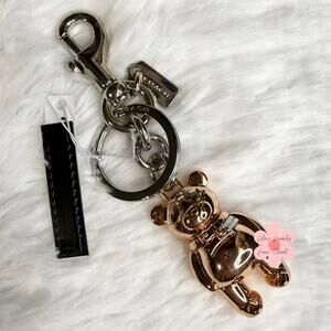 NWT Coach 3D Teddy Bear Bag Charm